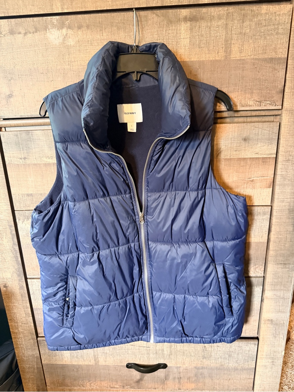 Old Navy ladies Navy Puffer Vest